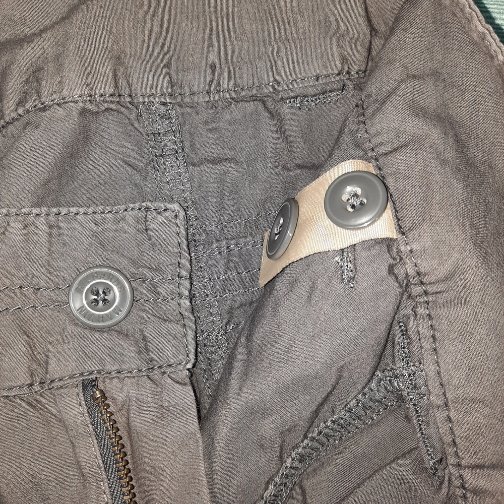 Marvin Richards Gray Khaki Crop Cargo Pant SZ 6 - Picture 11 of 13